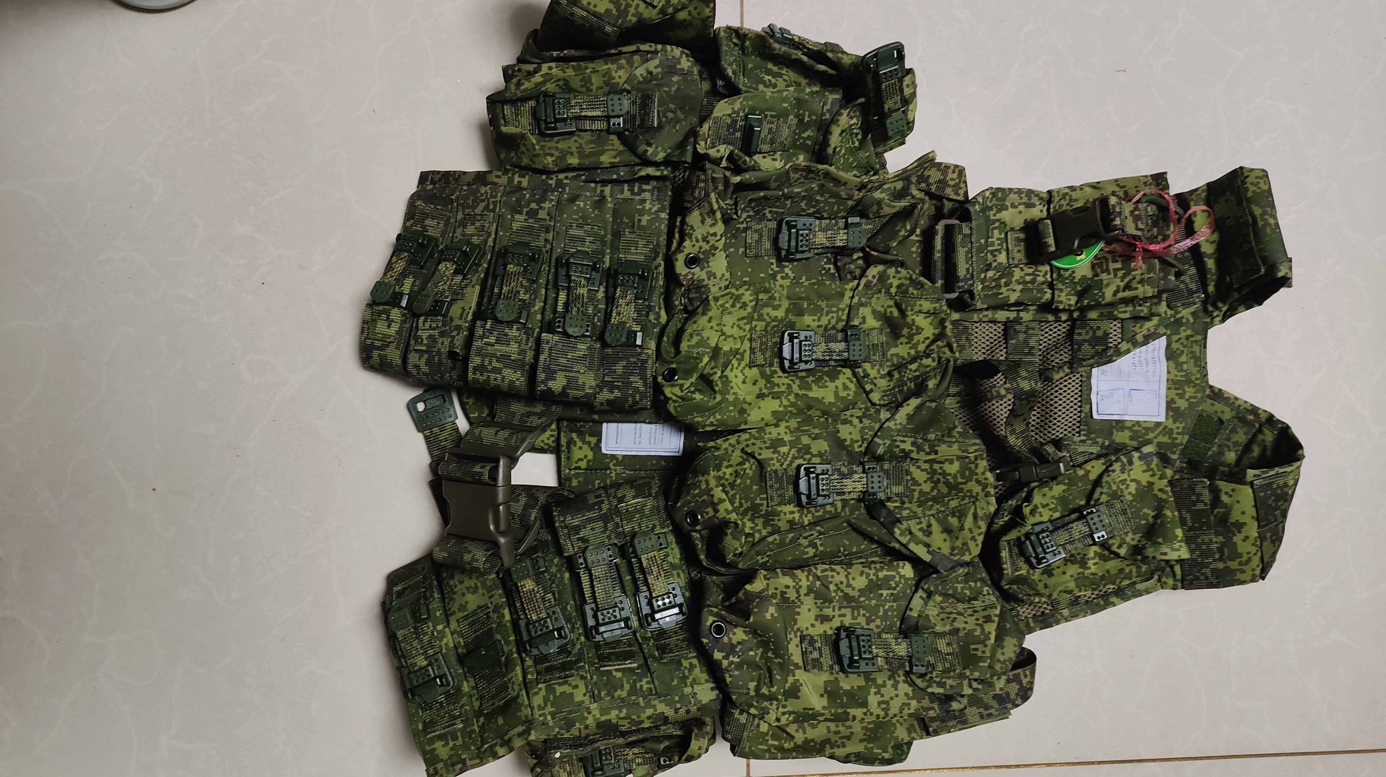 Authentic russian 4th generation 6sh117 tactical vest set