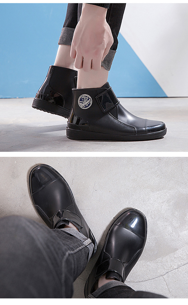 Giày cao gót chống mưa cho nam Giày cao cổ nam phiên bản mới của Hàn Quốc - Rainshoes giày bảo hộ siêu nhẹ chống nước