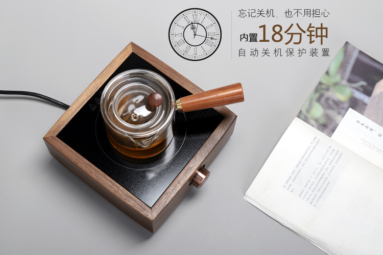 IRVEN Walnut bếp điện gốm đun sôi trà gỗ nhỏ bếp nhỏ không chọn nồi chè câm trà gia đình - Bếp điện bếp hafele