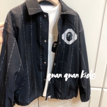 Day Edition Children Jacket Autumn-Style Boys Girl Baseball Blouse Neutral Letters Printed Sports Jacket