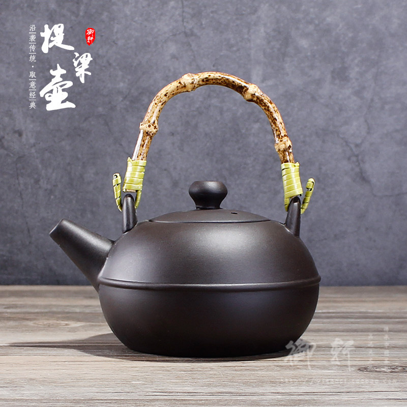 Lixing Purple Sand Health Preserving Straight Fire Zhu Clay Pot Handmade Tit Beam Pot Burning Water Pottery Pot Ceramic Teapot Charcoal Stove With Boiling Kettle