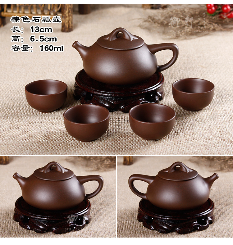 Yixing đầy đủ handmade Zhu bùn ấm trà Xi Shi nồi đá scoop lọc bong bóng nhỏ ấm trà bộ trà gốm hoa ấm trà