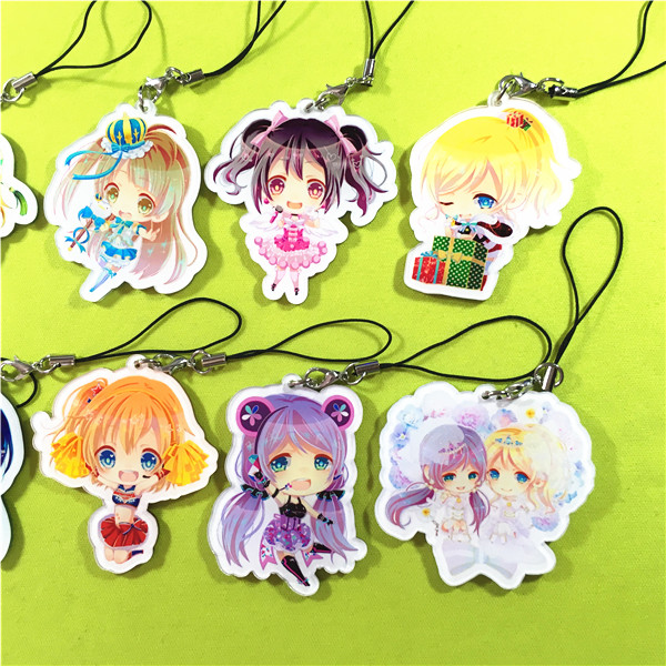 Anime anime Anime Nhật Bản xung quanh Love LiveLL Đại sứ biểu diễn mặt dây chuyền acrylic đầy trăm - Carton / Hoạt hình liên quan hình dán sticker dễ thương