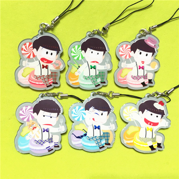 Anime anime Anime Nhật Bản xung quanh ông Asong, một mặt dây chuyền acrylic mười bốn cây thông dễ dàng lỏng lẻo - Carton / Hoạt hình liên quan sticker mèo cute