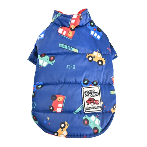 Одежда для щенков, зимнее двустороннее хлопковое пальто, теплое хлопковое пальто для средних и больших собак, пальто из кошачьего хлопка