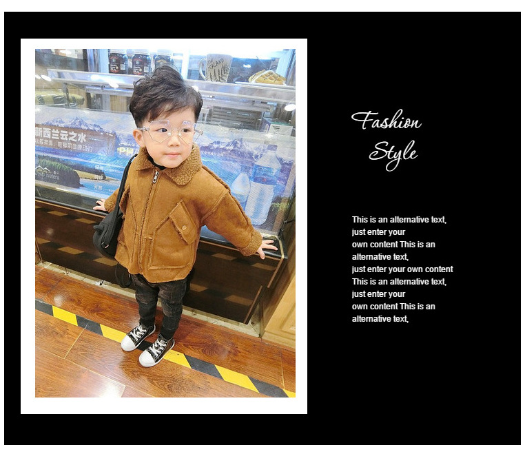 Áo khoác nhung cho bé trai 1-2-3 tuổi trẻ em áo len cashmere mùa thu và lông mùa đông Một bé trai mùa đông quần áo áo gió cho bé gái xuân hè