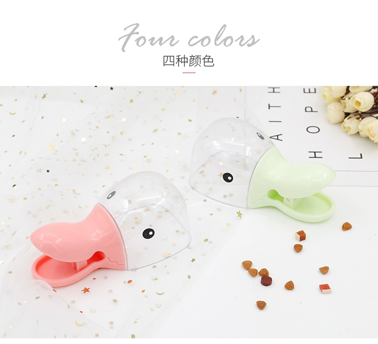 Dễ thương vịt niêm phong clip thức ăn cho chó thức ăn cho mèo muỗng xẻng snack túi đóng gói túi clip đào đào thực phẩm - Cat / Dog hàng ngày Neccessities