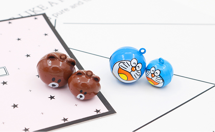 Pet phim hoạt hình chuông nhỏ vừa lớn chó mèo chó thỏ vòng cổ mặt dây chuyền gấu bông dâu đỏ - Cat / Dog hàng ngày Neccessities bát ăn cho chó mèo	