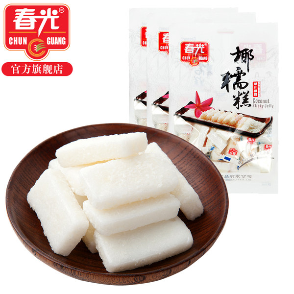 海南特产 春光 原汁椰蓉椰糯糕 200g*3袋 天猫优惠券折后￥28.4包邮（￥28.4-10）