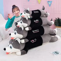 Quercus Quercus official cute cute little Ha dog dog long strip lying legs clip legs sleep pillow plush toy Tanabata