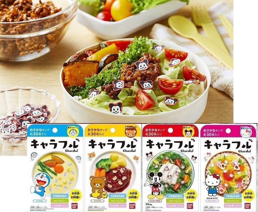 日本charaful 卡通造型魚板兒童拌飯料調味料