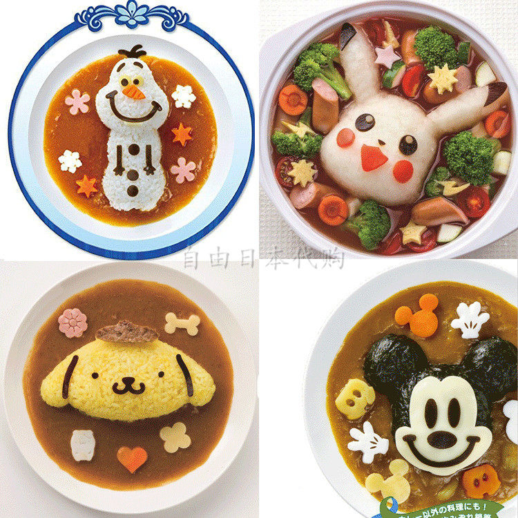 Japan skater Skyeda children's rice ball mold baby bento cartoon rice pressed rice mold decorative mold
