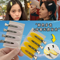 No-mark hairpin positioning clamping head hairpin Japanese beauty hair Liu Hai clip head decorated with duckbill clip card issuing partition edge clip