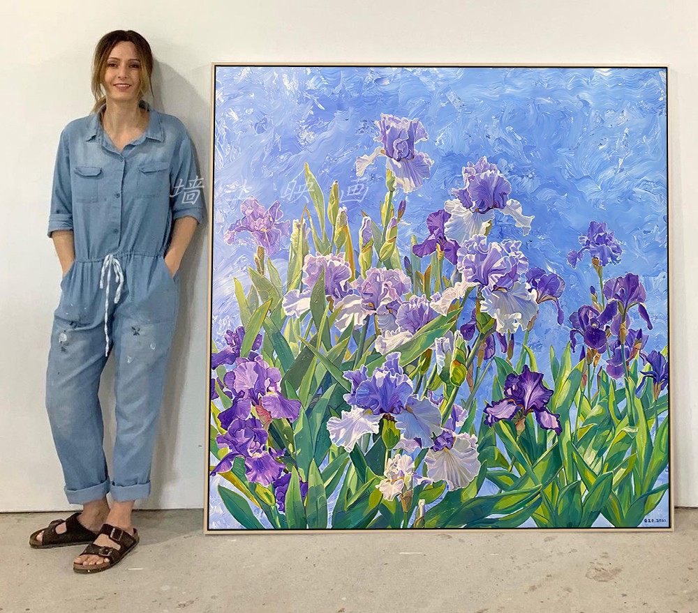 山口 蓬春、「榻上の花」、希少画集画、状態良好、新品額装付 静物