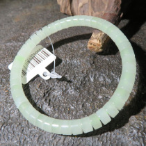 Meizizi Dialect Brand Hetian Jade Features Qinghai Material Fine Clear Water Color 3mm Old Bead Bracelet Bracelet w1