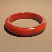 Stunned by the dialect boutique wearing grade Hetian jade Sichuan Liangshan persimmon red and south red agate bracelet h0