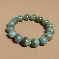 Rare Dialect Hetian Jade Collection Grade Xinjiang Unique Material Cornucopia Blue Keynote Sugar 12mm Bracelet X6