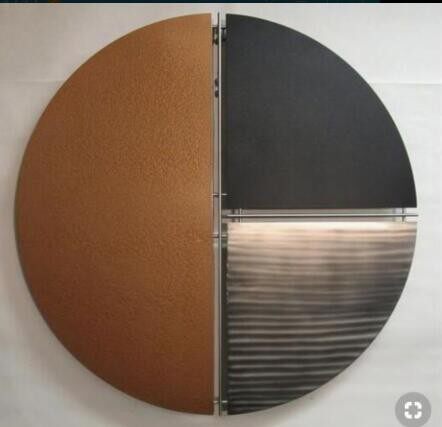 Nordic Metal Round Wall Trim Solid Creative Iron Round Wall-mounted Decent Board Room Pendants Hotel Living-room Dining Room Genguan