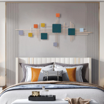 Light luxury wrought iron home living room wall decoration background wall creative bedroom metal Nordic decoration wall geometric pendant