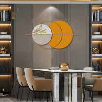 Modern Light Lavish Living Room Wall Decoration Sofa Background Wall Metal Round Deco Nordic Jane Yoon Kwan Restaurant