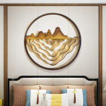 Decorative wall-mounted wrought iron three-dimensional mountain shadow pendant restaurant wall decoration Hotel Villa soft decoration artwork