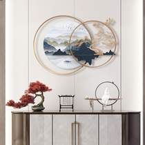 Modern Home Iron Art Wall Decoration Creative Wall Decoration Xuan Guan Pendant Metal Solid Mountain Shadow Wall-mounted Wall Decoration Hanging Decoration