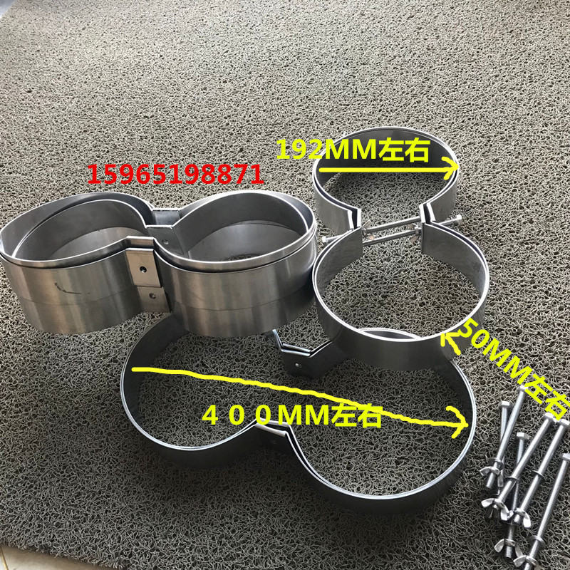 Diving double bottle fixed with dive double bottle 8 - word ring double bottle fixed hoop ring double bottle stainless steel