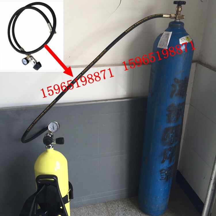 Medical bottle air tube Diving bottle inflation interface Diving oxygen bottle inflation connector High pressure tracheal oxygen