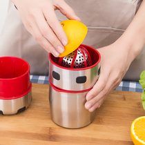 My first half of life Stainless steel manual juicer Mini press juicer Hand fried orange lemon clip orange juicer