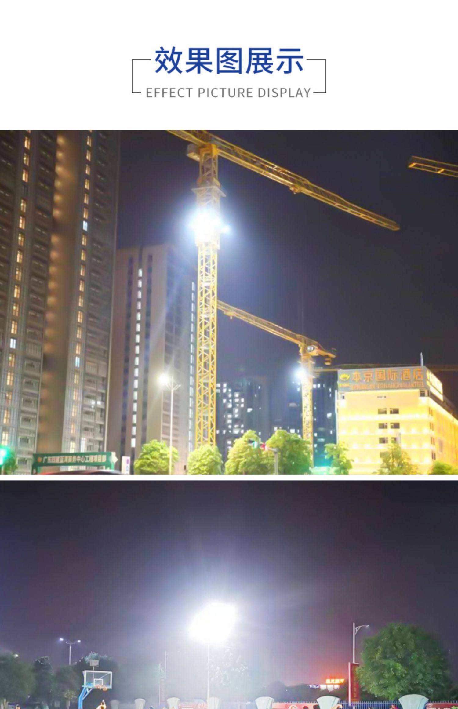 建筑之星led塔吊灯2000w塔吊大灯工地照明探照灯大功率射灯1000瓦-阿里巴巴