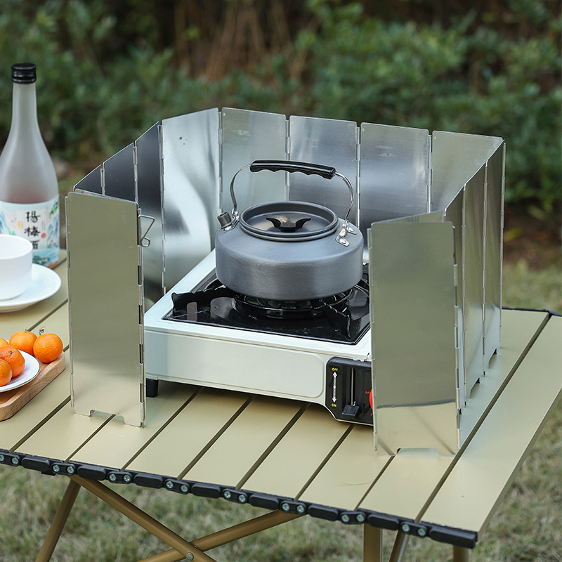 Outdoor Wind Shield Outdoor Super Light Folded Aluminum Alloy Wind Shield Field Furnace End Stove Windproof Board-Taobao