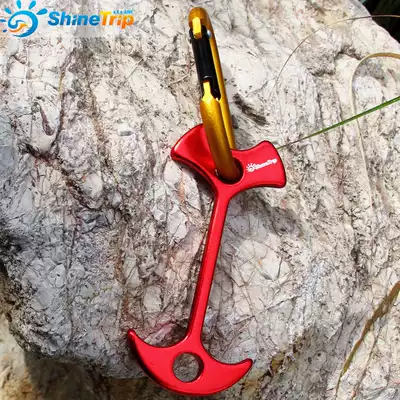 Tent for plank road deck camping tent windbreak rope anchor adhesive hook Fishbone nail drawstring anchor Dingling extension