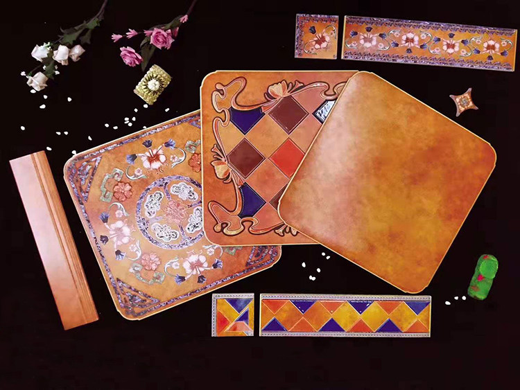 Mediterranean rounded corners imitation ancient brick 500 European style living room bedroom floor tiles 600 American vintages Ancient Book House Non-slip Tiles