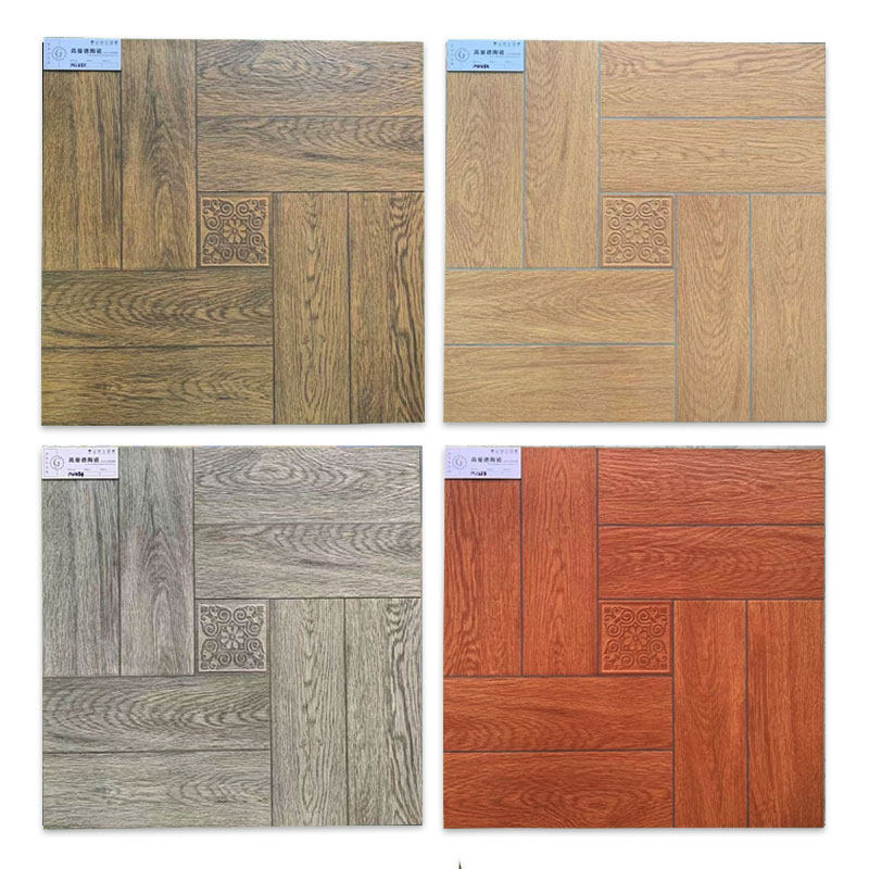 Wood grain brick 600x600 imitation ancient brick living room anti-slip imitation wood floor tile bedroom American retro balcony floor tile tiles