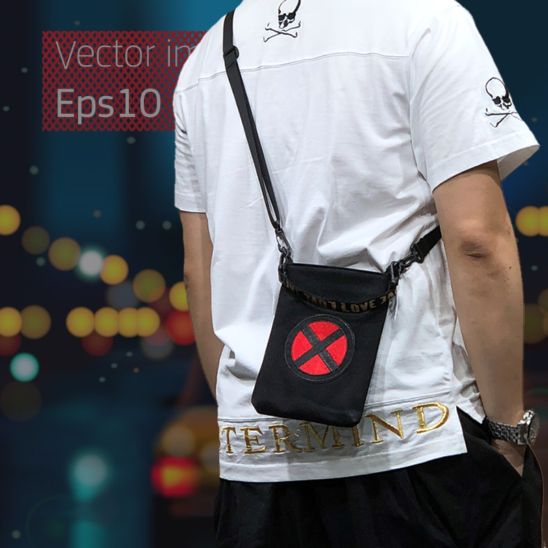 DUSTGO Briskest Brisk bag shoulder crossbody mobile phone bag Trendy hand-held digital storage finishing bag