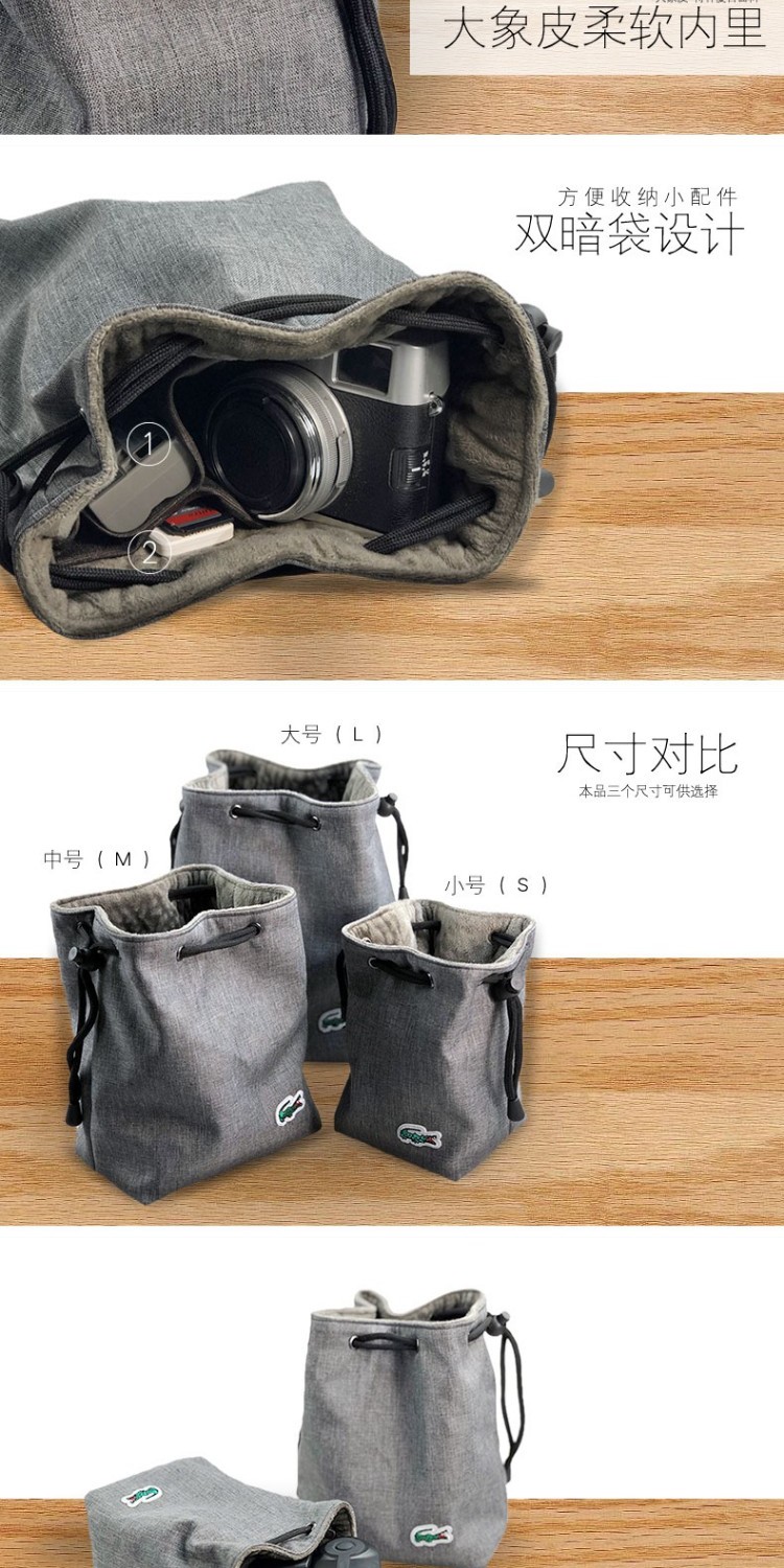 DUSTGO cá sấu không thấm nước túi máy ảnh túi máy ảnh SLR gói lót bảo vệ tay Canon SLR túi máy ảnh Sony Fuji Nikon túi máy ảnh Shoulder messenger portable - Phụ kiện máy ảnh kỹ thuật số túi đựng máy ảnh canon