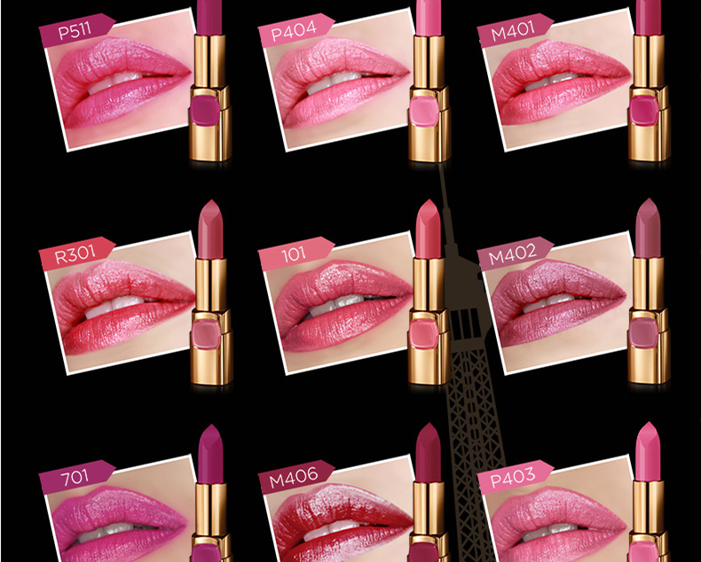 LOreal Dao cạo môi RB495 Maple Leaf Red 619 Autumn Pumpkin Pumpkin Lipstick Flagship Store Trang web chính thức Forbidden City Lipstick - Son môi black rouge a33