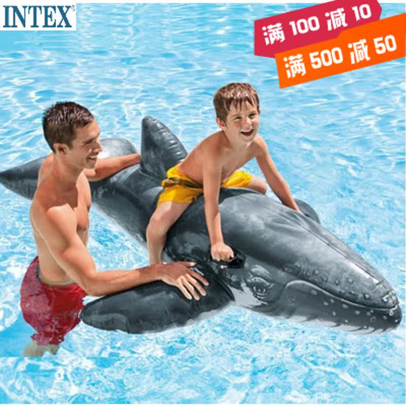 intex realistic whale inflatable mount adult splash float children swimming inflatable animal mount toy