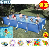 Exported foreign clip net pipe frame large swimming pool intex villa family pet pool kindergarten paddling pool