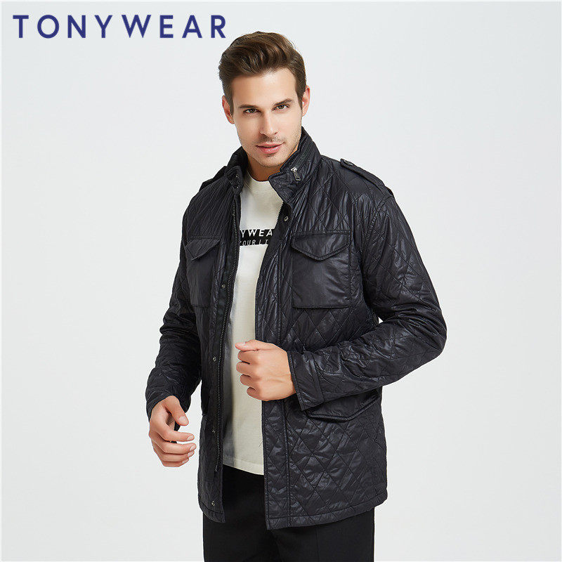 TONY WEAR 汤尼威尔 立领男式夹克外套 天猫优惠券折后¥64包邮(¥184-120)2色可选