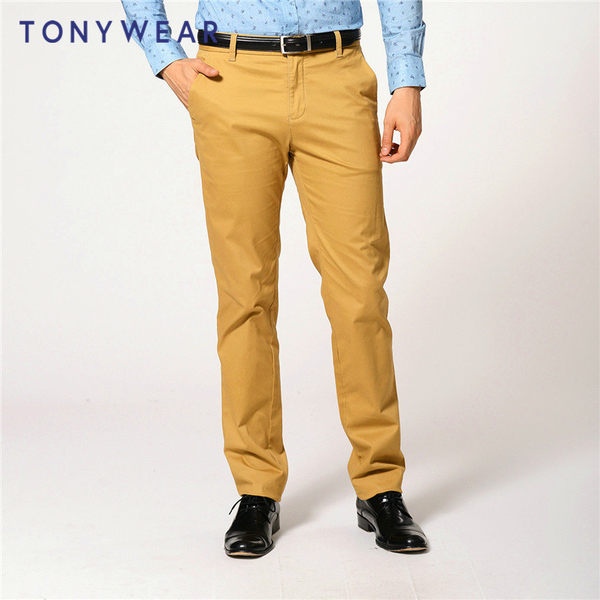 TONY WEAR 汤尼威尔 缎面弹力棉 男式长裤 天猫优惠券折后￥96包邮（￥196-100）