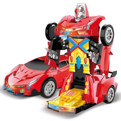 儿童变形玩具金刚感应变形遥控车变形机器人汽