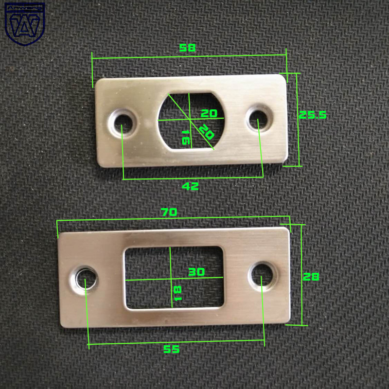 [USD 7.02] Stainless steel door locking board Door guidance chamber