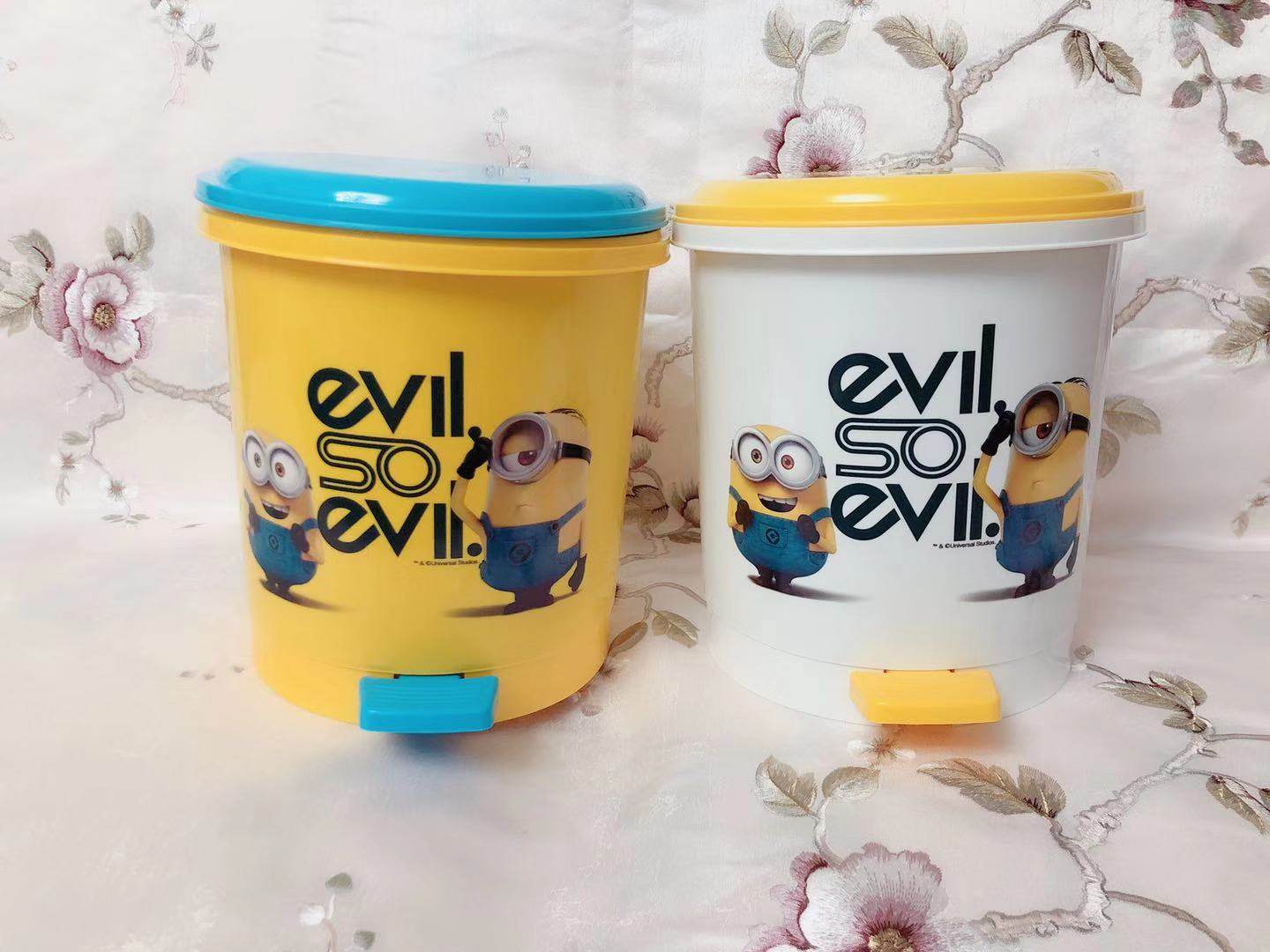 Dragon Serda Little Yellow Man Cute Trash Cans Pedaled Home Dressing Room Kitchen Living-room With Lid