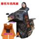 Curved beam motorcycle windshield quilt in winter plus velvet and thickened to keep warm and cold-proof quilt for men and women 125 straddle waterproof windproof cover