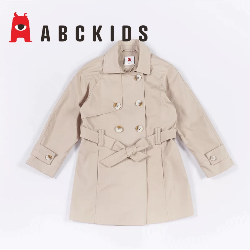 abckids thời trang bé gái mùa xuân và thu 2020 áo khoác gió trẻ em cùng phong cách F011303632 - Áo khoác