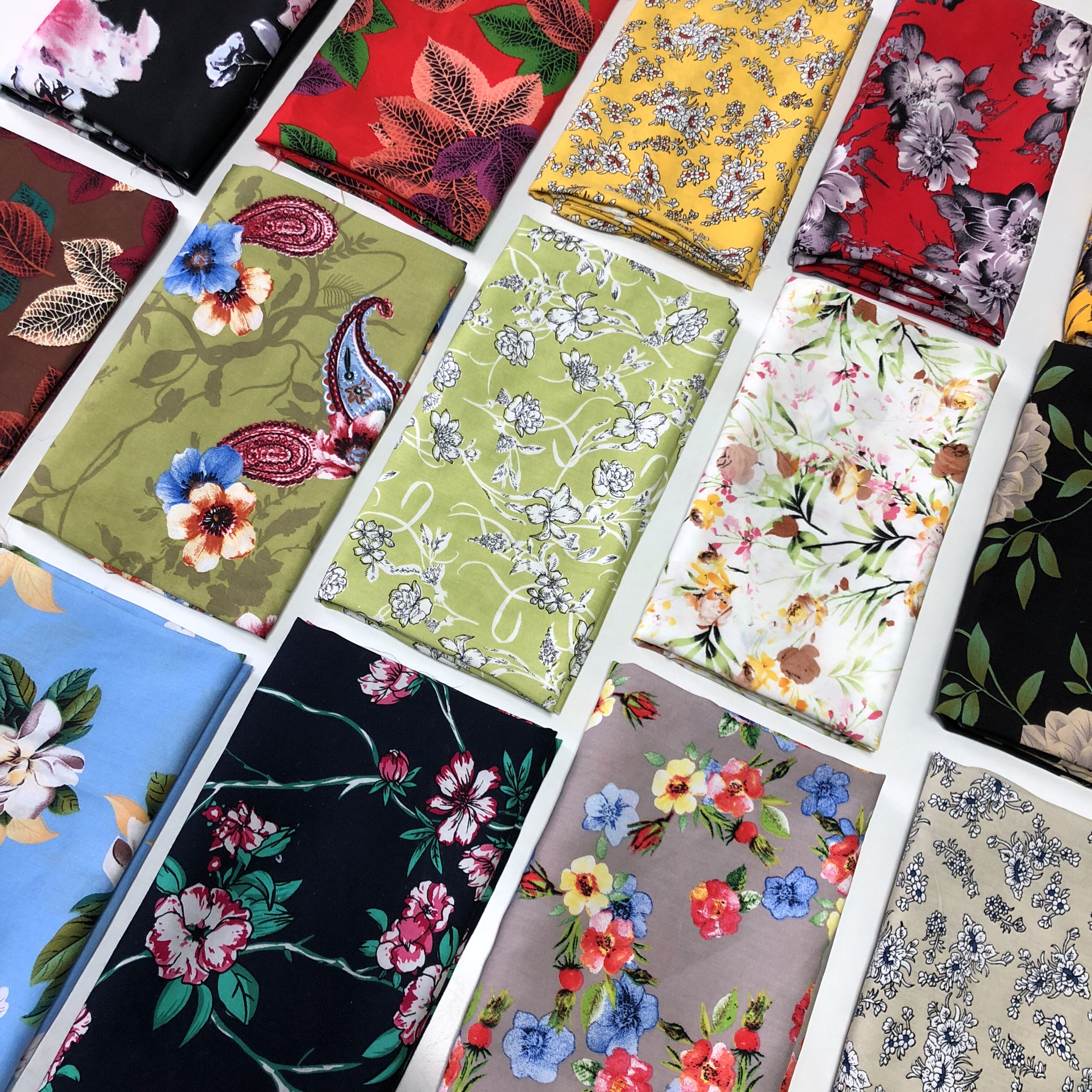 3m price cotton poplin printed fabric Artificial cotton fabric Summer shirt dress fashion skirt pajamas floral fabric