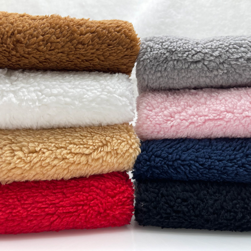 Thickened Lamb Suede Cloth Material Autumn Winter Plush Coat Fabric Shoes Cap Large Clot Fur Suede Lining Cloth Background Cloth