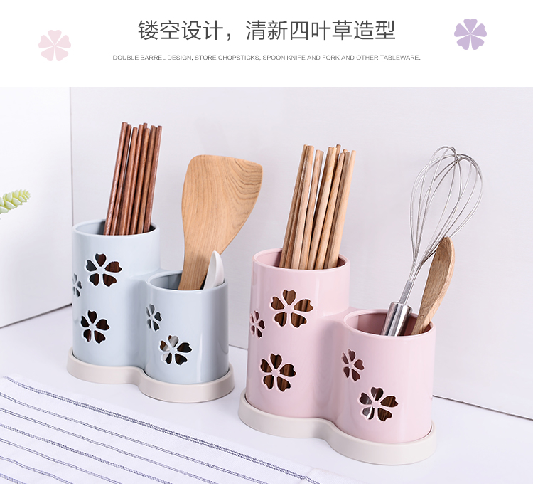 Hộ gia đình cống đũa đũa Sáng tạo treo tường chống đũa đũa đũa đũa đũa lưu trữ giá dao kéo - Đồ ăn tối tô ăn cơm