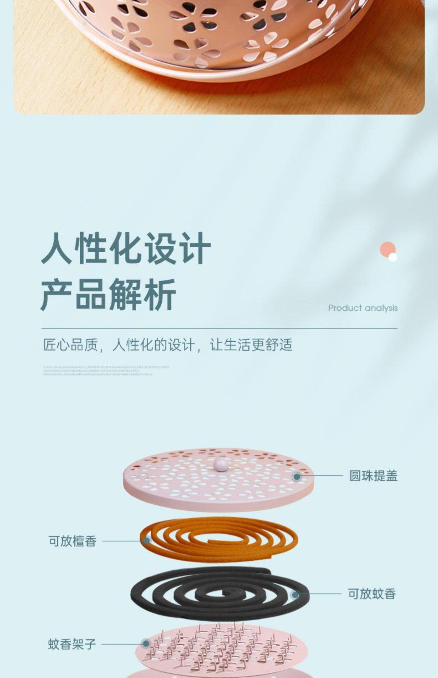 Спираль от комаров, анти-москитная спираль, курильница для благовоний, коробка, защита от ожогов 